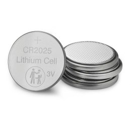 Bateria litowa, CR2025, 3V, Verbatim, blistr, 4-pack, 49532