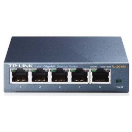TP-LINK switch TL-SG105 1000Mbps, automatyczne uczenie się adr. MAC, auto MDI MDIX