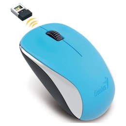 Genius Mysz NX-7000, 1200DPI, 2.4 [GHz], optyczna, 3kl., bezprzewodowa, niebieska, Blue-Eye sensor