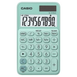 Casio Kalkulator SL 310 UC GN, turkusowa, 10 miejsc, podwójne zasilanie