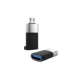 XO adapter z USB 3.0 na microUSB czarny OTG