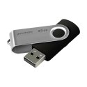 Goodram USB pendrive USB 2.0, 32GB, UTS2, czarny, UTS2-0320K0R11, USB A, z obrotową osłoną
