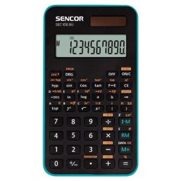 Sencor Kalkulator SEC 106 BU, niebieska, szkolny, 10 cyfr, niebieska ramka