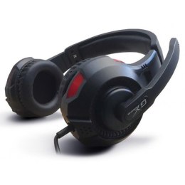 Genius HS-G600V, słuchawki z mikrofonem, regulacja głośności, czarna, 2.0, słuchawki, 40 mm przetworniki typ 2x 3.5 mm jack + US