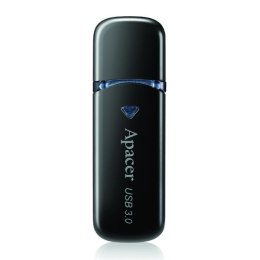 Apacer USB pendrive USB 3.0, 64GB, AH355, czarny, AP64GAH355B-1, USB A, z osłoną