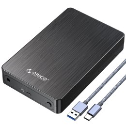 Orico Obudowa na dysk 3,5" SATA USB-C 6 Gbps aluminium. + zasilacz