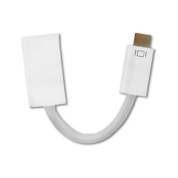 Qoltec Adapter Mini DVI męska | HDMI żeńska | 0.15m