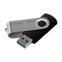 Goodram USB pendrive  USB 3.0, 32GB, UTS3, czarny, UTS3-0320K0R11, USB A, z obrotową osłoną