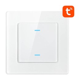 Dotykowy Włącznik Światła WiFi Avatto N-TS10-W2 Podwójny TUYA (biały)