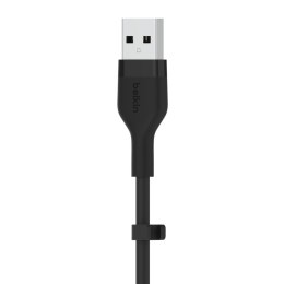 Belkin USB-A - Lightning silicone 1M Black