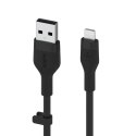 Belkin USB-A - Lightning silicone 1M Black