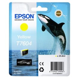 Epson oryginalny ink / tusz C13T76044010, T7604, yellow, 25,9ml, 1szt, Epson SureColor SC-P600