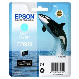 Epson oryginalny ink / tusz C13T76054010, T7605, light cyan, 25,9ml, 1szt, Epson SureColor SC-P600