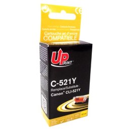 UPrint kompatybilny ink / tusz z CLI521Y, yellow, 510s, 10ml, C-521Y, z chipem, dla Canon iP3600, iP4600, MP620, MP630, MP980