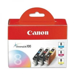 Canon oryginalny ink / tusz CLI8CMY, cyan/magenta/yellow, 0621B029, 0621B026, Canon 3-pack C/M/Y iP4200, iP5200, iP5200R, MP500,