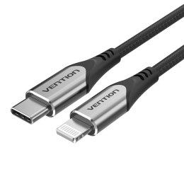 Kabel ładowania USB-C do Lightning Vention PD 3A, 1,5m (czarny)
