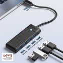 Orico Hub USB-C 4 porty USB-A 3.0 5Gbps czarny