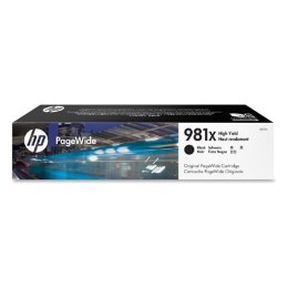 HP oryginalny ink / tusz L0R12A, HP 981X, black, 11000s, 194ml, high capacity, HP PageWide MFP E58650, 556, Flow 586