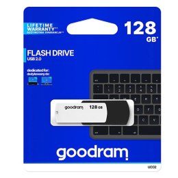 Goodram USB pendrive  USB 2.0, 128GB, UC02, czarny, UCO2-1280KWR11, USB A, z obrotową osłoną