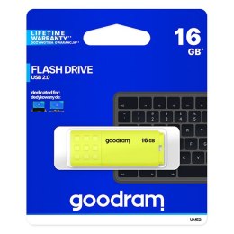 Goodram USB pendrive  USB 2.0, 16GB, UME2, żółty, UME2-0160Y0R11, USB A, z osłoną