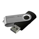 Goodram USB pendrive  USB 2.0, 16GB, UTS2, czarny, UTS2-0160K0R11, USB A, z obrotową osłoną