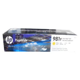 HP oryginalny ink / tusz L0R15A, HP 981Y, yellow, 16000s, 185ml, extra duża pojemność, HP PageWide MFP E58650, 556, Flow 586