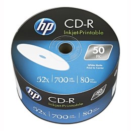 HP CD-R, CRE00070WIP-3, 69301, Printable, 50-pack, 700MB, 52x, 80min., 12cm, bulk, do archiwizacji danych