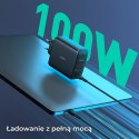 Aukey Ładowarka GaN, 3x USB-C, USB-A, QC, PD 100W