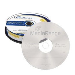 Mediarange DVD+RW, Double Layer Gnkjet Printable, MR451, 4.7GB, 4x, cake box, 10-pack, bez możliwości nadruku, 12cm, do archiwiz