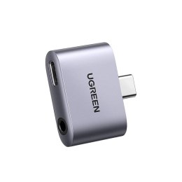 Adapter USB-C do USB-C i jack 3.5mm UGREEN CM231 (szary)
