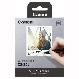 Canon XS-20L papier + ink, papier i folia, samoprzylepna, biały, 20 szt., 4119C002, termosublimacyjny,Canon SELPHY Square QX10