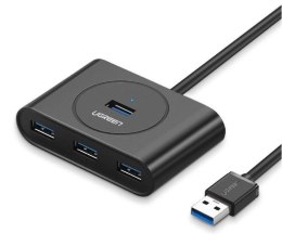 Hub USB 3.0 4w1 UGREEN 0,5m (czarny)
