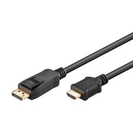 Video Kabel DisplayPort M - HDMI M, 2m, czarna