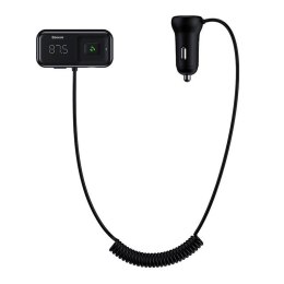 Transmiter samochodowy + ładowarka Baseus bluetooth MP3 S-16 (czarny)
