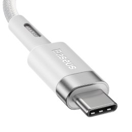 Kabel magnetyczny kątowy Baseus Zinc Magnetic, USB-C do MagSafe, 60W, 2m (biały)