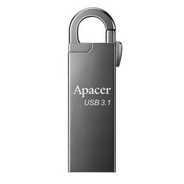 Apacer USB pendrive  USB 3.0, 128GB, AH15A, srebrny, AP128GAH15AA-1, USB A, z karabinkiem