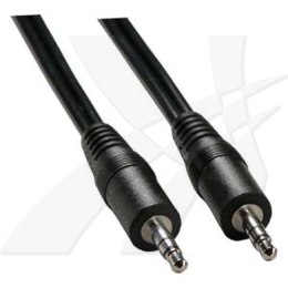 Audio Kabel Jack (3,5mm) M - Jack (3,5mm) M, 10m, czarna