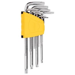 Zestaw kluczy imbusowych Torx Deli Tools EDL3091, T10-T50 (srebrny)