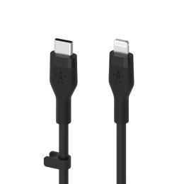 Belkin USB-C - Lightning silicone 1M Black
