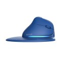 Bezprzewodowa mysz pionowa Delux M618XSD BT+2.4G RGB (niebieska)