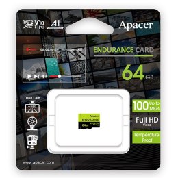 Apacer Karta pamięci Endurance, 64GB, micro SDXC, AP64GEDM0D05-R, UHS-I U3 (Class 10), V30, A1