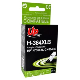 UPrint kompatybilny ink / tusz z CN684EE, HP 364XL, black, 20ml, H-364XLB, z chipem, dla HP Photosmart e-All-in-One, Premium, Pl