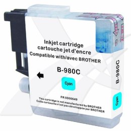 UPrint kompatybilny ink / tusz z LC-980C, cyan, 12ml, B-980C, dla Brother DCP-145C, 165C