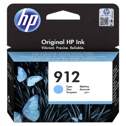 HP oryginalny ink / tusz 3YL77AE, HP 912, cyan, 315s, high capacity, HP Officejet 8012, 8013, 8014, 8015 OJ Pro 8020