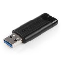Verbatim USB pendrive  USB 3.0, 256GB, PinStripe, Store N Go, czarny, 49320, USB A, z wysuwanym złączem