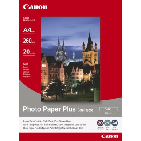 Canon Photo Paper Plus Semi-G, foto papier, półpołysk, satynowy typ biały, 20x25cm, 8x10", 260 g/m2, 20 szt., SG-201 8X10inch, a
