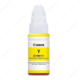 Canon oryginalny ink / tusz GI-490 Y, yellow, 7000s, 70ml, 0666C001, Canon PIXMA G1400, G2400, G3400