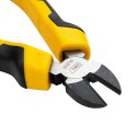 Szczypce tnące boczne Deli Tools EDL2207, 7" (żółte)