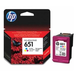 HP oryginalny ink / tusz C2P11AE, HP 651, tri-colour, 300s, HP DeskJet IA 5645, 5575, Officejet 202,252 Mobile