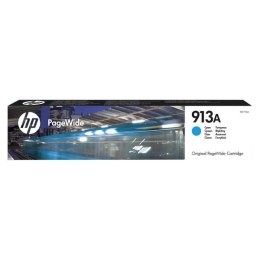 HP oryginalny ink / tusz F6T77AE, HP 913A, cyan, 3000s, 37ml, high capacity, HP PageWide 325, 377, Pro 452, Pro 477